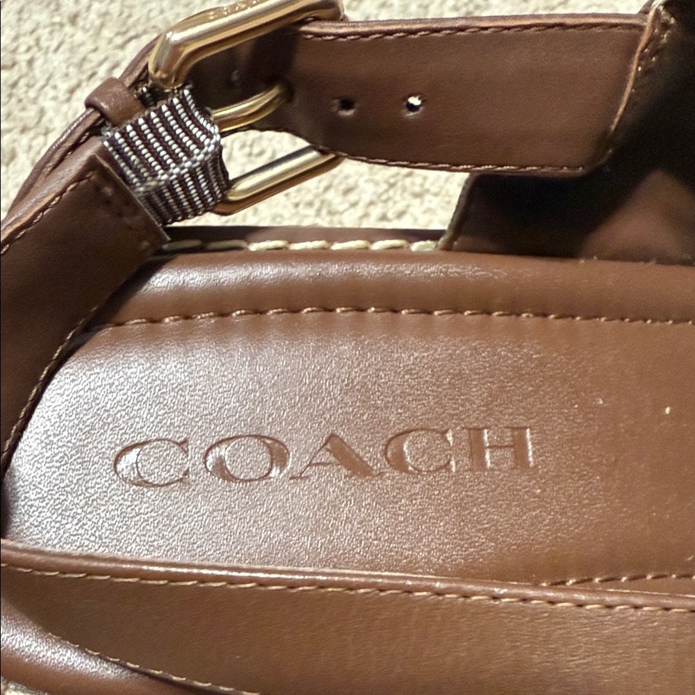 ALMOST NEW GENTLY WORN Coach Women's Wedges - Picture 2 of 5
